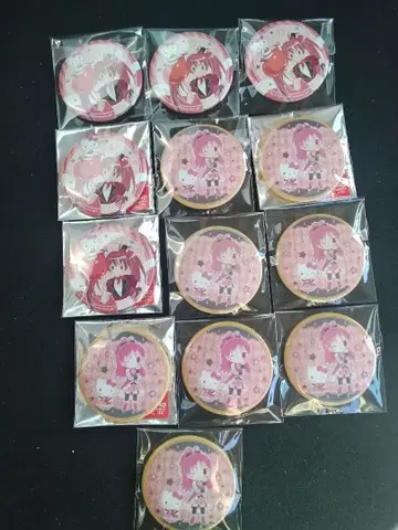 사쿠라 쿄코 마도카 마기카 x 산리오 캔뱃지 마도마기 시크릿 포함 13점