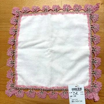 치카자와 레이스 타월 손수건 벚꽃길