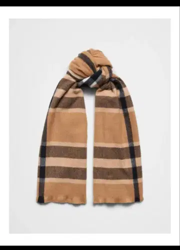 바나나리퍼블릭 체크 머플러 베이지 브라운