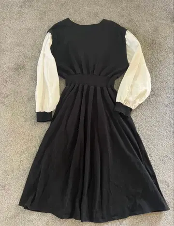 BY LOVE & J LOVE 플레어 원피스 프리 사이즈 블랙