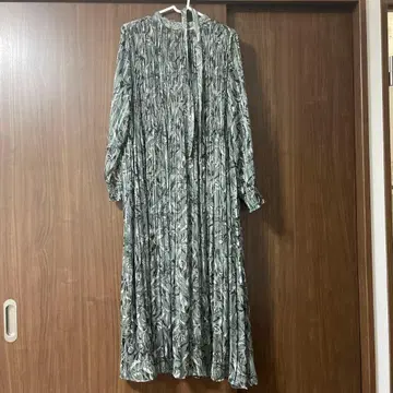 꽃무늬 벌룬 슬리브 원피스 M 사이즈