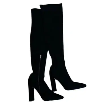 YELLO 블랙 니하이 부츠 M 사이즈