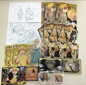 귀멸의 칼날 아가츠마 젠이츠 첫 참배 아크릴 스탠드 등 묶음 판매