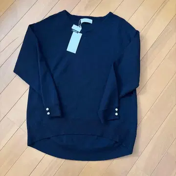 anySiS 네이비 니트 스웨터 긴팔