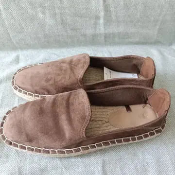 H&M 캔버스 에스파드리유 스웨이드 슬립온