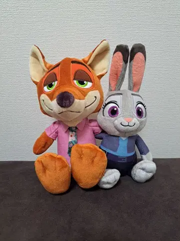 주토피아 2 봉제 인형 닉 와일드와 주디 홉스