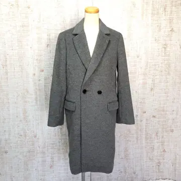 [ relume ] 캐시미어 혼방 울 체스터 코트 그레이 롱 기장 여성용