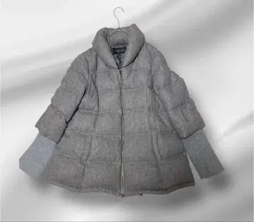 빅 사이즈! INDIVI/인디비/리브 절개 다운 자켓/44/