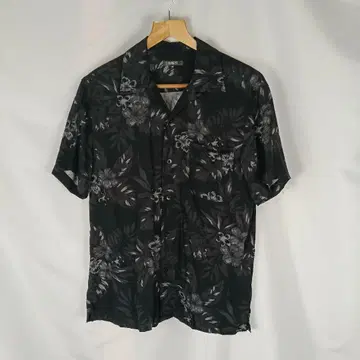 SUREVE 반팔 셔츠 알로하 셔츠 M 블랙 레이온 B4093