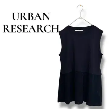 어반 리서치 상의 슬리브리스 튜닉 무지 캐주얼