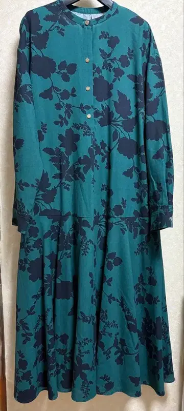 앙코키뉴 레이온 믹스 플라워 프린트 맥시 원피스 M 사이즈