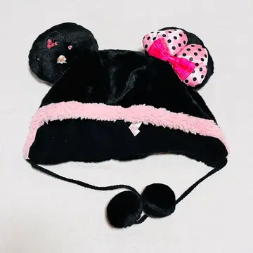디즈니 미니 팬캡 블랙 핑크