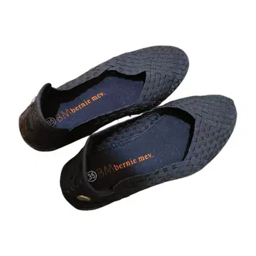 bernie mev. 뜨개질 플랫슈즈 35 블랙 신발