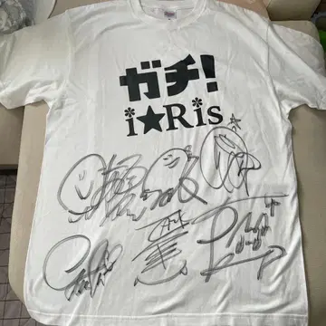 i Ris 사인 포함 T셔츠 화이트 친필 사인 포함