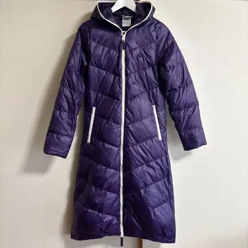 adidas 다운 롱 코트 벤치 코트 퍼플 M