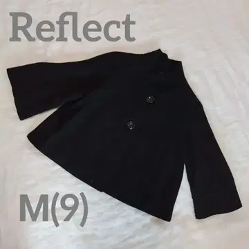 Reflect 스탠드 카라 판초풍 코트 월드 울 100%