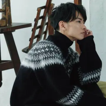 ABYTS 노르딕 터틀넥 니트 사토 타케루 모헤어