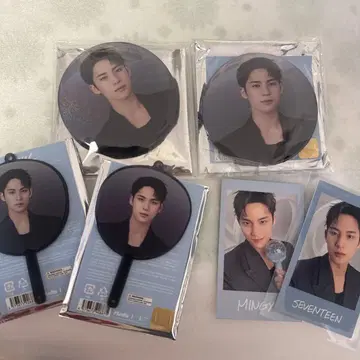 SEVENTEEN NEW IN JAPAN 민규 캔뱃지 미니 부채
