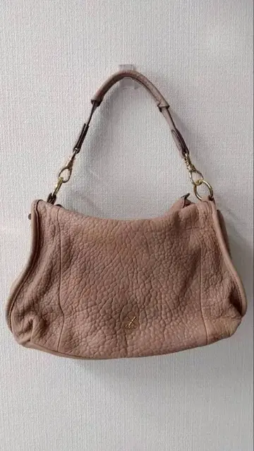 SAZABY 베이지 가죽 숄더백