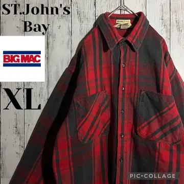 [ USA ] 세인트 존스 베이 BIGMAC 80s 헤비 체크 XL 빨검