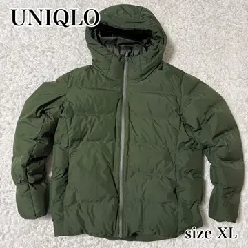 UNIQLO 심리스 다운 후드티 3D 컷 2021년 모델 올리브