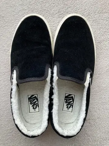 VANS 보아 스웨이드 슬립온 블랙 24.5