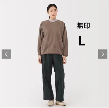 무인양품 여성 방풍 속기모 이지 팬츠 여성 L 블랙