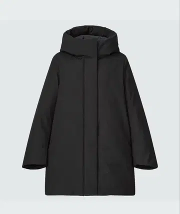 유니클로 하이브리드 다운 숏코트 S 블랙