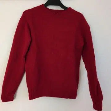 MORRIS & SONS 레드 긴팔 니트 스웨터