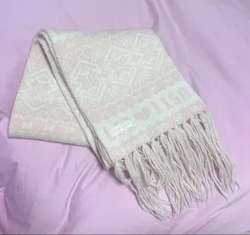 LIZLISA 리즈리사 머플러 핑크 로고