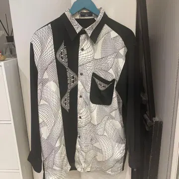 REDENTORE 기하학 패턴 긴팔 셔츠 L