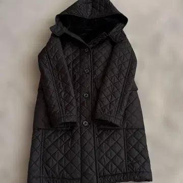 MACKINTOSHLondon 퀼팅 코트 블랙 보아 36