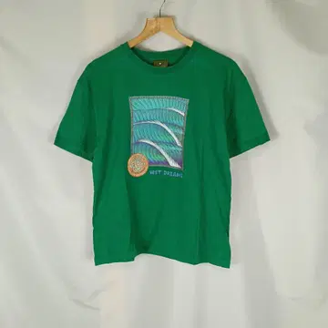 ZOG SEXWAX 프린트 T셔츠 L 그린 B4096