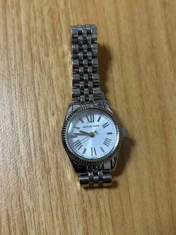 애슐리 로스 아날로그 시계 실버