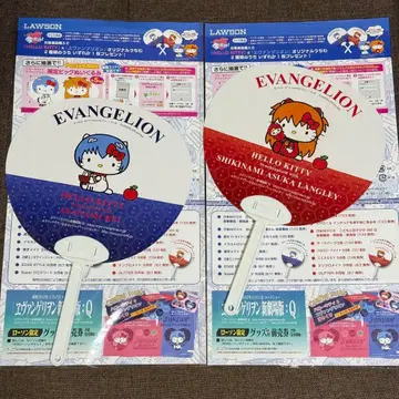 에반게리온 신극장판 Q 로손 에반게리온 x 헬로키티 부채