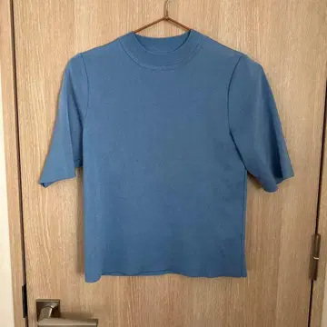 파랑 반팔 상의 프리 사이즈