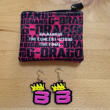 BIGBANG G-DRAGON 지용 라이브 굿즈 귀걸이 파우치