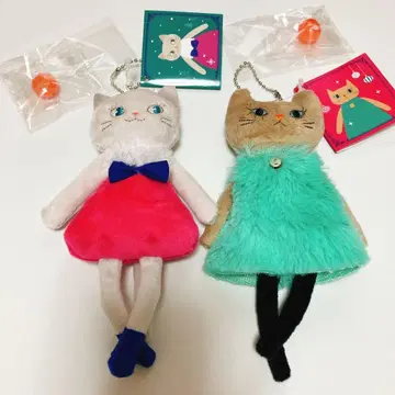 축 늘어진 그레이 고양이 모코네코 모카짱 세트