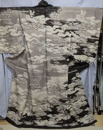 쇼잔 생견직 회화 무늬 가회화 미재단 본인의 사이즈에 고급견직