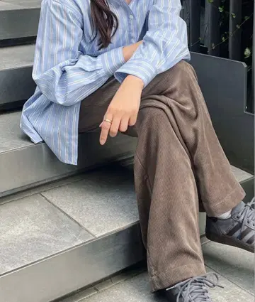 저널 스탠다드 코듀로이 와이드 팬츠 38 그레이