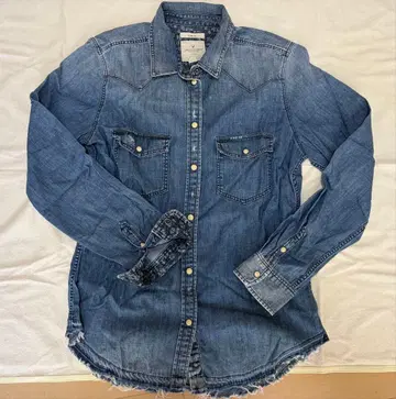 AMERICAN EAGLE 데님 셔츠 SLIM FIT