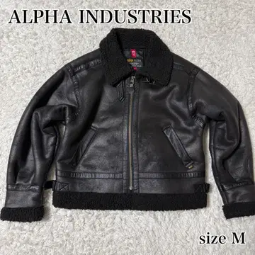 ALPHA INDUSTRIES 페이크 무스탕 보아 자켓 B-3 M
