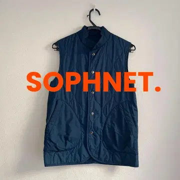 SOPHNET. 퀼팅 베스트 네이비 S