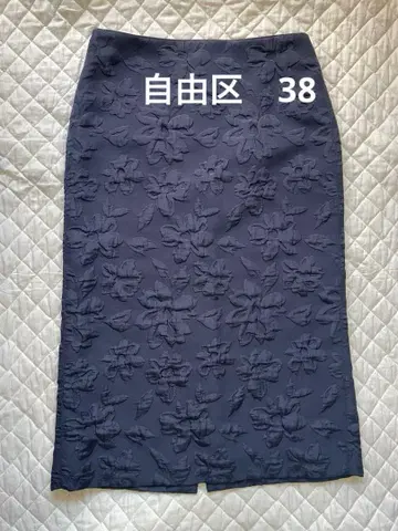 자유구 타이트 스커트 네이비 새상품급 38