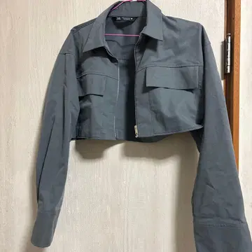 ZARA 그레이 크롭 자켓