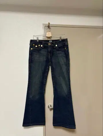 트루 릴리전 플레어 팬츠 다크 블루