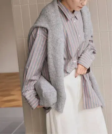 스픽 앤 스팬 a&m 멀티 스트라이프 셔츠