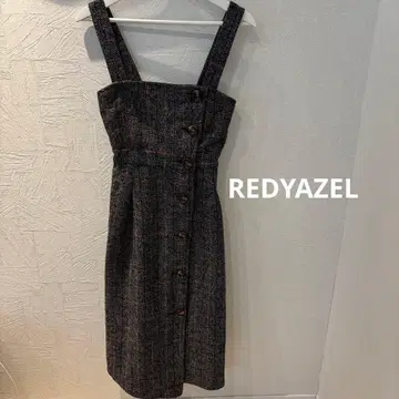 REDYAZEL 레이디 아젤 트위드 오버롤 스커트 롱 원피스 S