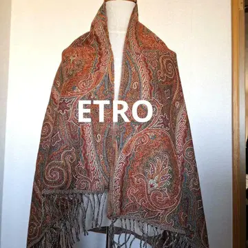 새상품급 미사용 ETRO 울 100 대형 스톨