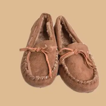 브라운 스웨이드 모카신 S 사이즈